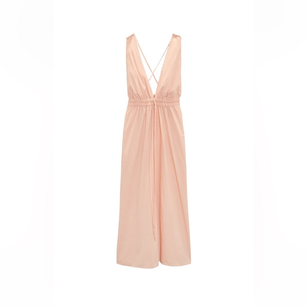 Zara Nylon maxi dress